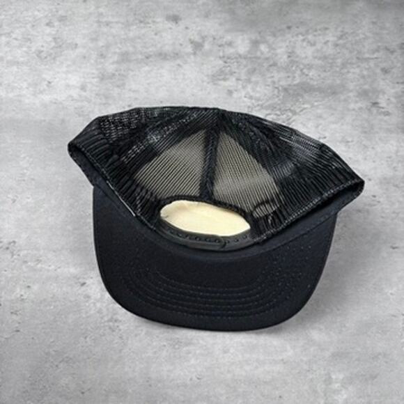 Vintage Randy Travis Band Black 80s Trucker Hat - Picture 4 of 4